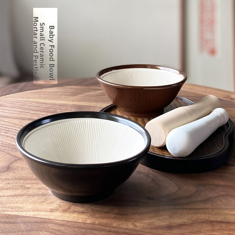 Chenhua keramický ručný mlynček na detskú výživu a cesnak — mletie ovocia, zeleniny a ryžovej pasty