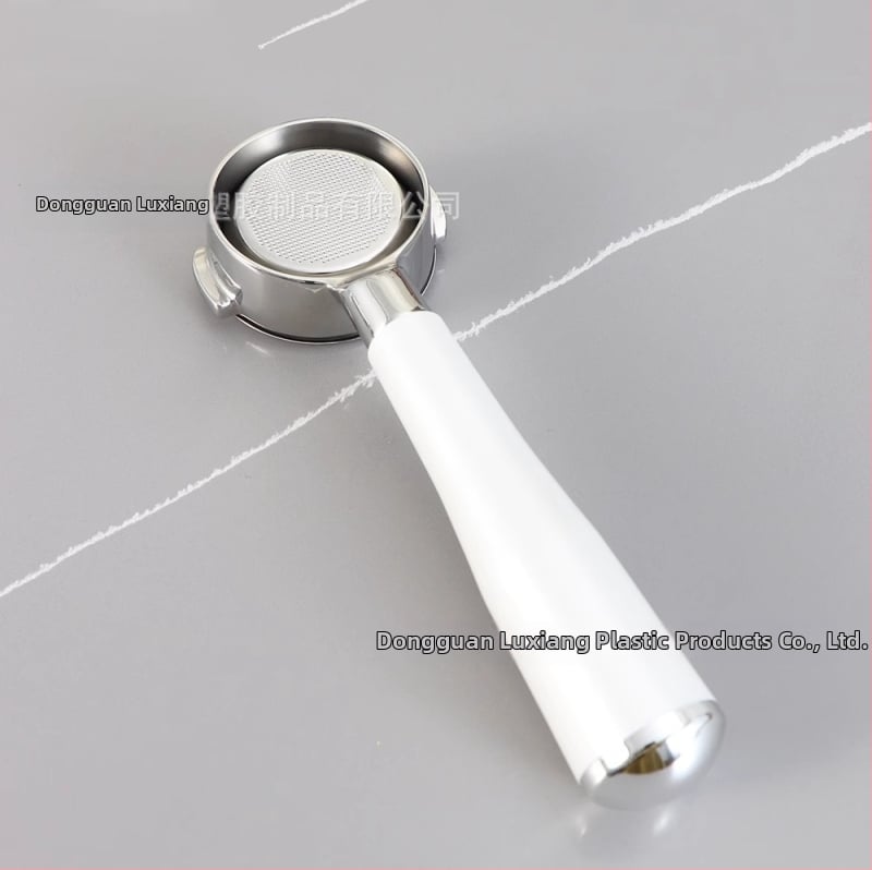 Λαβή πορτοφίλτερ χωρίς κάτω για κεφαλή E61, ανοξείδωτο ατσάλι με ξύλινο κράτημα, συμβατή με Delong, Platinum Rich και Aibao