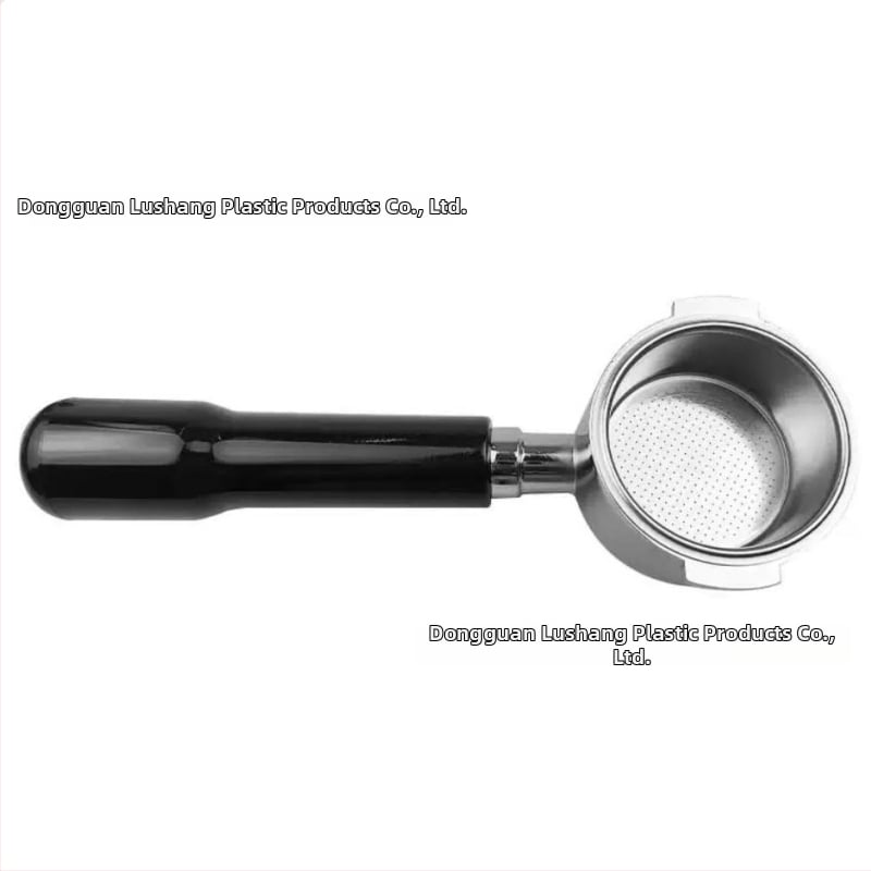 Λαβή πορτοφίλτερ χωρίς κάτω για κεφαλή E61, ανοξείδωτο ατσάλι με ξύλινο κράτημα, συμβατή με Delong, Platinum Rich και Aibao