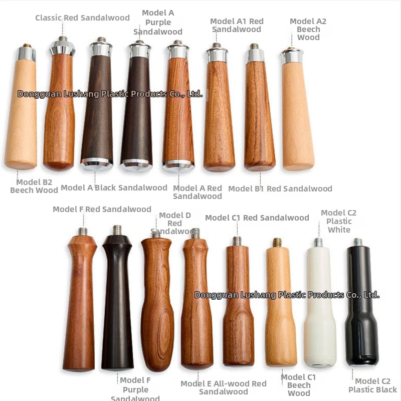 Λαβή πορτοφίλτερ χωρίς κάτω για κεφαλή E61, ανοξείδωτο ατσάλι με ξύλινο κράτημα, συμβατή με Delong, Platinum Rich και Aibao