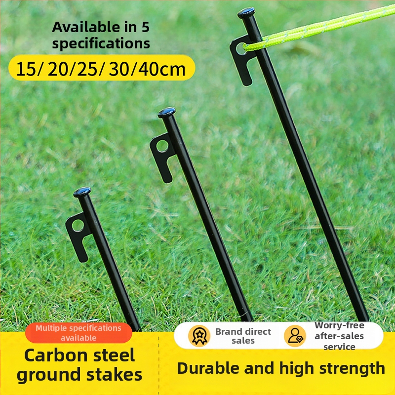 Šatorski klinovi za kampiranje, otporni na vjetar, zemni klinovi s kopčom za užad