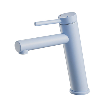 Réz anyagú egykaros keverőcsaptelep mosdóhoz, meleg- és hideg víz, kerámia patron, kulcsos szerelés