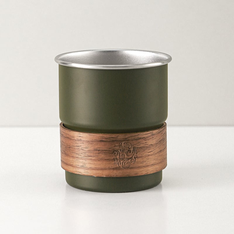 Персонализирана чаша за къмпинг от 304 неръждаема стомана, портативна с печатано лого, модел 01, тегло 60 g