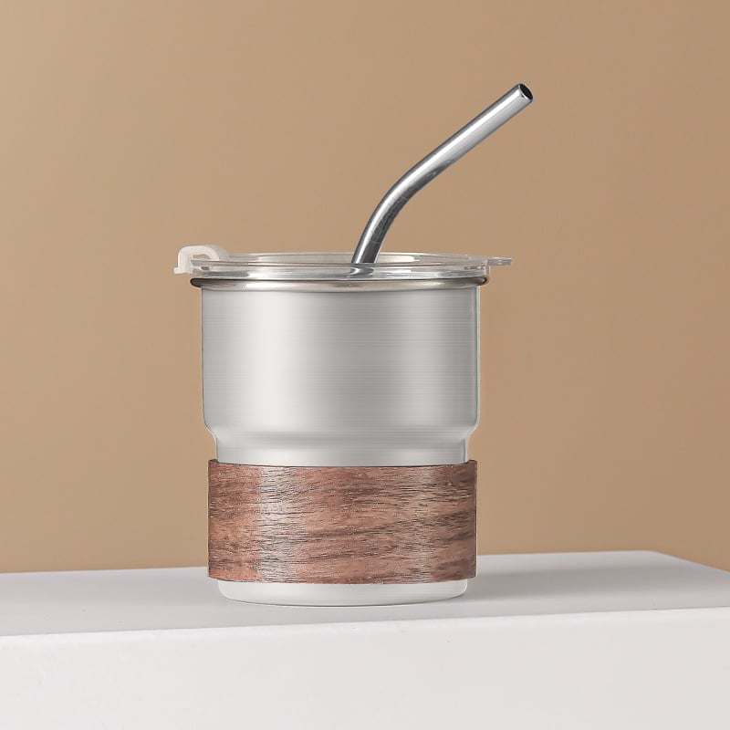 Персонализирана чаша за къмпинг от 304 неръждаема стомана, портативна с печатано лого, модел 01, тегло 60 g