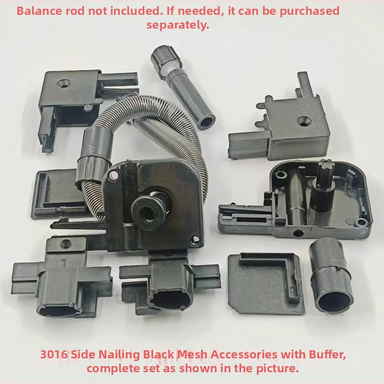 Príslušenstvo k neviditeľnému oknu – vysúvateľná sieť, pružinový navíjač, koncové kryty, rohové opravné diely, súprava 3016 – plast, moderný minimalistický štýl