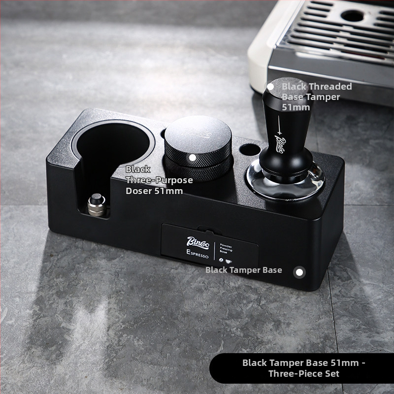 Sada tampérov na kávu (3 diely) — ABS materiál, americký štýl, prémium kvalita, vhodné do kancelárie alebo domáceho použitia