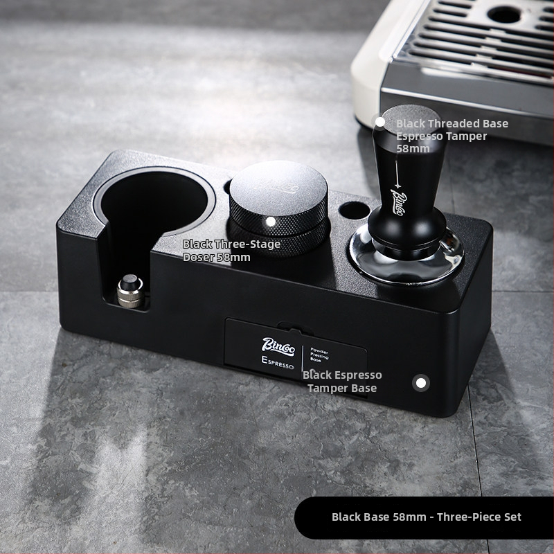 Sada tampérov na kávu (3 diely) — ABS materiál, americký štýl, prémium kvalita, vhodné do kancelárie alebo domáceho použitia