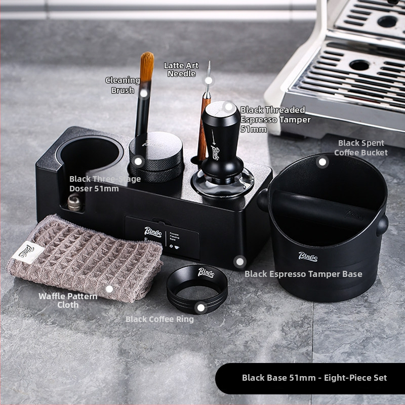 Sada tampérov na kávu (3 diely) — ABS materiál, americký štýl, prémium kvalita, vhodné do kancelárie alebo domáceho použitia