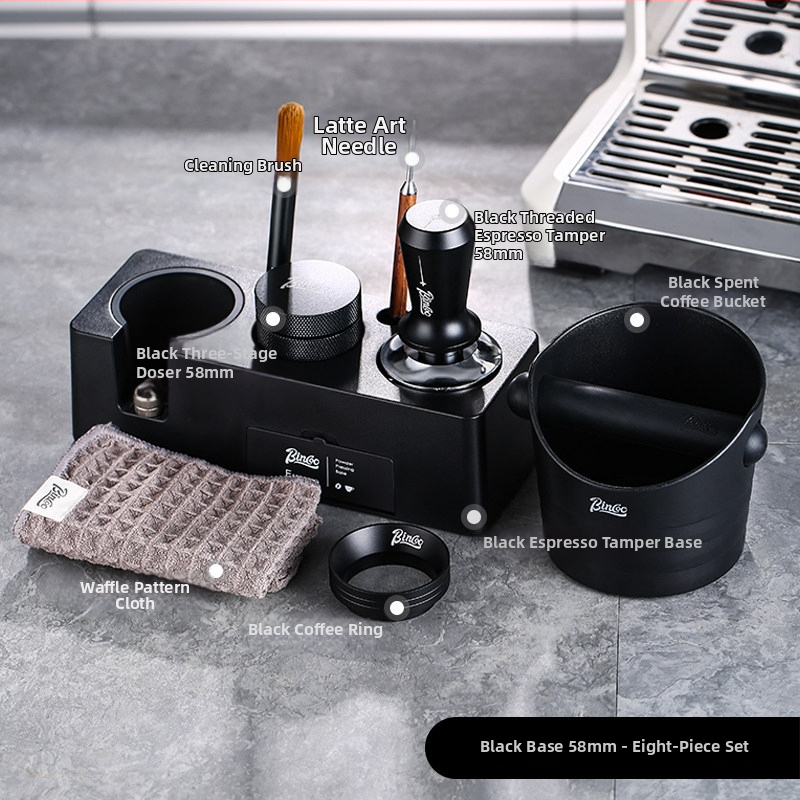 Sada tampérov na kávu (3 diely) — ABS materiál, americký štýl, prémium kvalita, vhodné do kancelárie alebo domáceho použitia