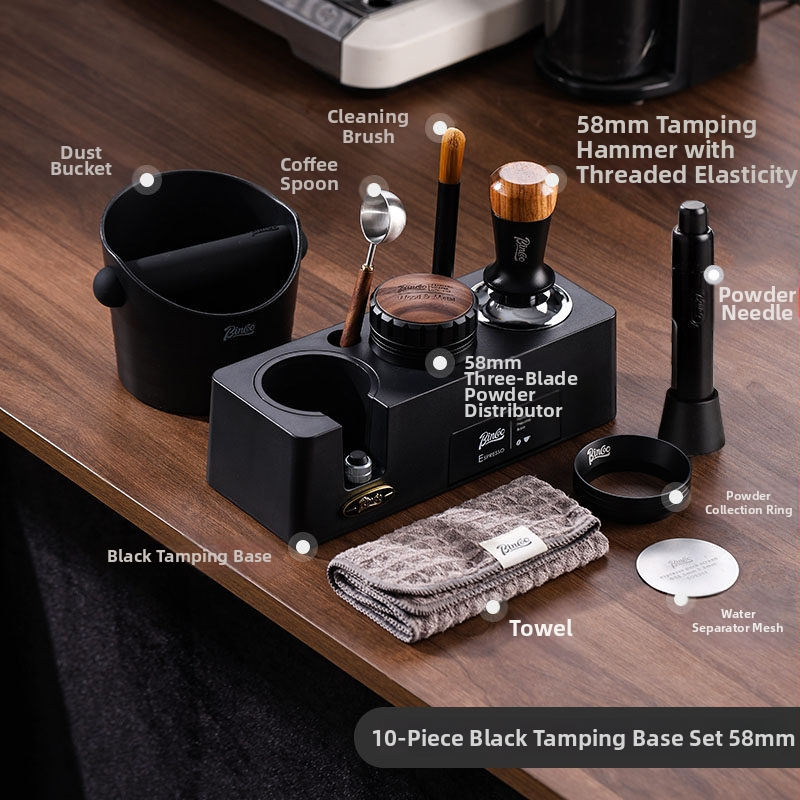 Sada tampérov na kávu (3 diely) — ABS materiál, americký štýl, prémium kvalita, vhodné do kancelárie alebo domáceho použitia