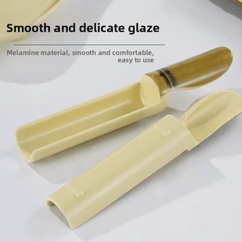 Μελαμινικός εργαλείος σχηματισμού κεφτέδων γαρίδας και ψαριού με σχεδιασμό μπαμπού σωλήνα, μη συμβατό με μικροκύματα