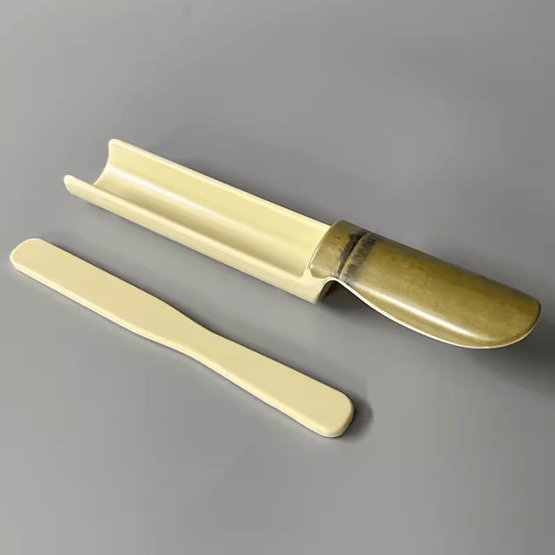 Μελαμινικός εργαλείος σχηματισμού κεφτέδων γαρίδας και ψαριού με σχεδιασμό μπαμπού σωλήνα, μη συμβατό με μικροκύματα