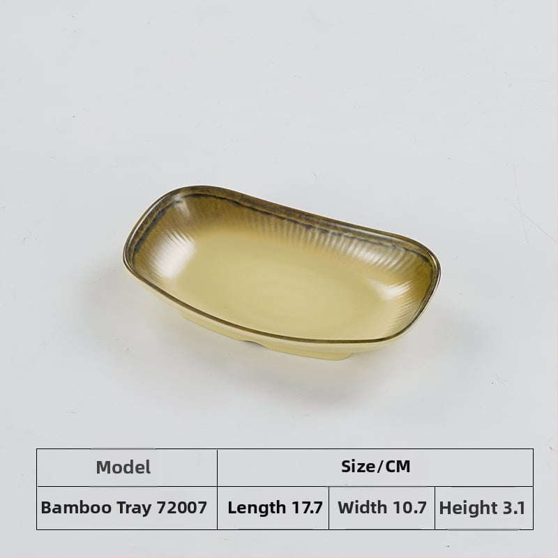 Μελαμινικός εργαλείος σχηματισμού κεφτέδων γαρίδας και ψαριού με σχεδιασμό μπαμπού σωλήνα, μη συμβατό με μικροκύματα