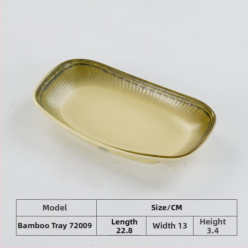 Μελαμινικός εργαλείος σχηματισμού κεφτέδων γαρίδας και ψαριού με σχεδιασμό μπαμπού σωλήνα, μη συμβατό με μικροκύματα