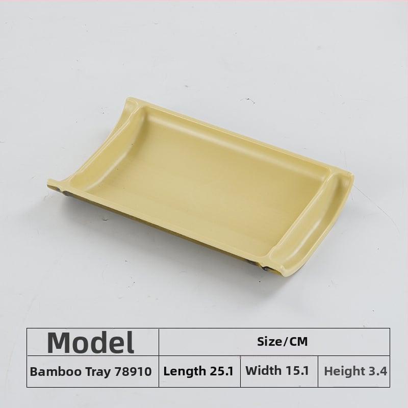 Μελαμινικός εργαλείος σχηματισμού κεφτέδων γαρίδας και ψαριού με σχεδιασμό μπαμπού σωλήνα, μη συμβατό με μικροκύματα