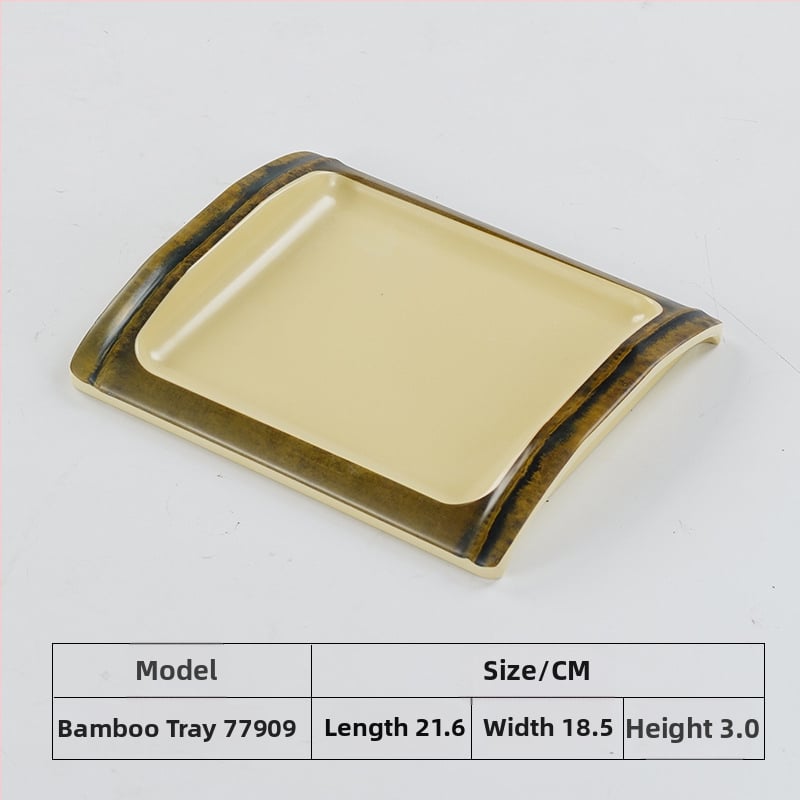 Μελαμινικός εργαλείος σχηματισμού κεφτέδων γαρίδας και ψαριού με σχεδιασμό μπαμπού σωλήνα, μη συμβατό με μικροκύματα