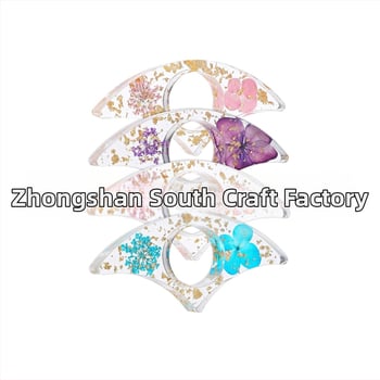 Jiaze – Szárított virágokkal ellátott könyvprés és hüvelykujj-tartó, műanyagból, antik stílusú, átlátszó modell, alap csomagolás