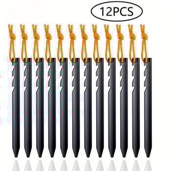 Alumínium ötvözetű sátorföld cövek - Nehéz kivitel, szélálló, kb. 160 g, Sátorhoz rögzítéshez