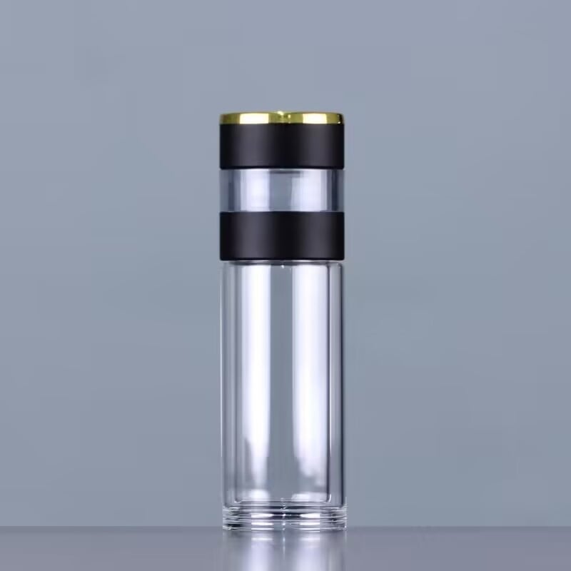 Κούπα τσαγιού με διπλό τοίχωμα από πυριτικό γυαλί, μονωμένη και ανθεκτική σε υψηλές θερμοκρασίες, περιλαμβάνει φίλτρο, μοντέρνος μινιμαλιστικός σχεδιασμός