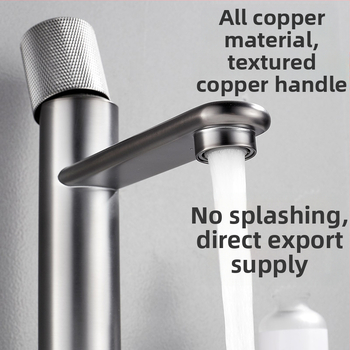 Réz anyagú mosdócsaptelep, keverős, 0–90°C, bemenetek/kimenetek 1/2, 3/8, 9/16, modell HY-773