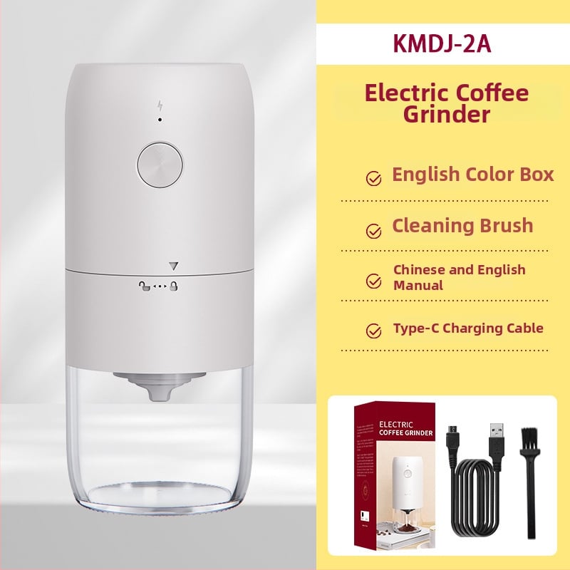 Ηλεκτρικός μύλος καφέ για κόκκους, επαναφορτιζόμενος, φορητός, στυλ Nordic (Υλικό: Πλαστικό; Βάρος: 420 g; Μάρκα: Klitong)