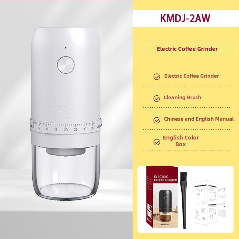 Ηλεκτρικός μύλος καφέ για κόκκους, επαναφορτιζόμενος, φορητός, στυλ Nordic (Υλικό: Πλαστικό; Βάρος: 420 g; Μάρκα: Klitong)