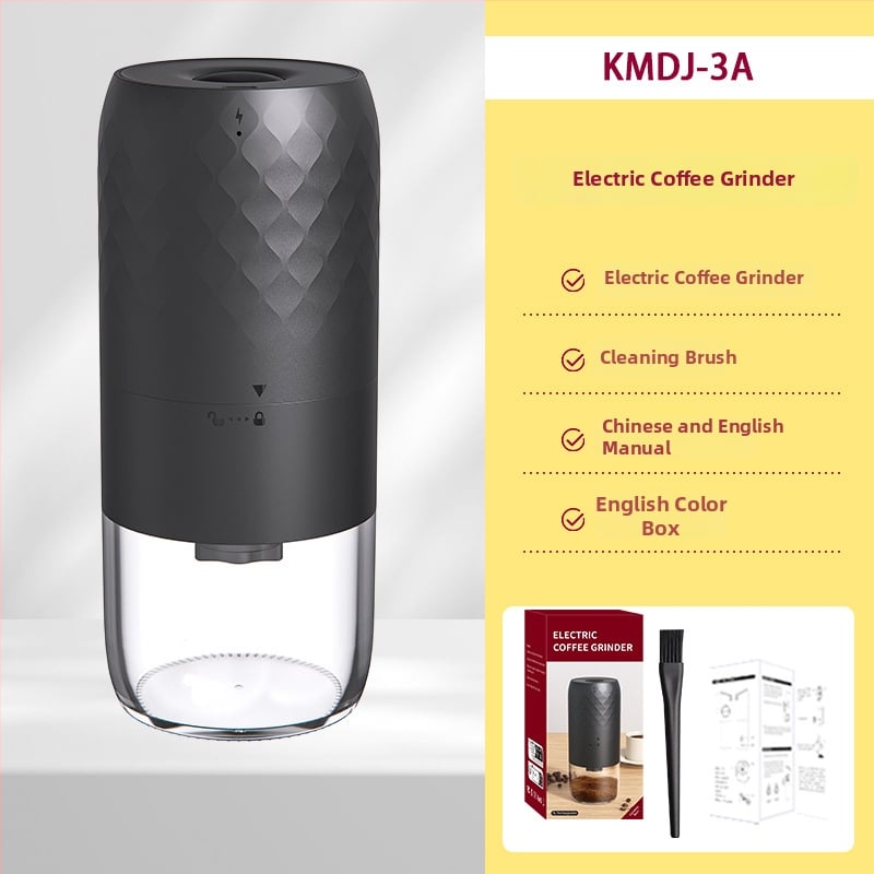 Ηλεκτρικός μύλος καφέ για κόκκους, επαναφορτιζόμενος, φορητός, στυλ Nordic (Υλικό: Πλαστικό; Βάρος: 420 g; Μάρκα: Klitong)