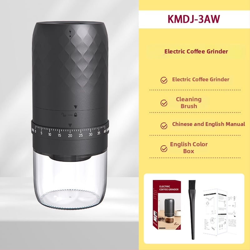 Ηλεκτρικός μύλος καφέ για κόκκους, επαναφορτιζόμενος, φορητός, στυλ Nordic (Υλικό: Πλαστικό; Βάρος: 420 g; Μάρκα: Klitong)