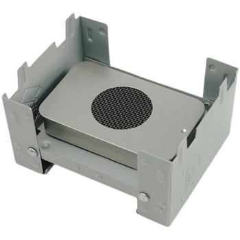 Преносима алкохолна печка за 1–2 души, ултралека, ветроустойчива, с поддържане на топлина; материал: неръждаема стомана; тегло 22 g