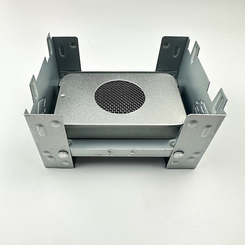 Преносима алкохолна печка за 1–2 души, ултралека, ветроустойчива, с поддържане на топлина; материал: неръждаема стомана; тегло 22 g