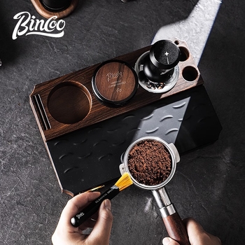 Bincoo Višenamjenska baza za prah za espresso stroj, dozator praha, tampers i skup za pohranu — plast, premium kvaliteta, za ured i dom