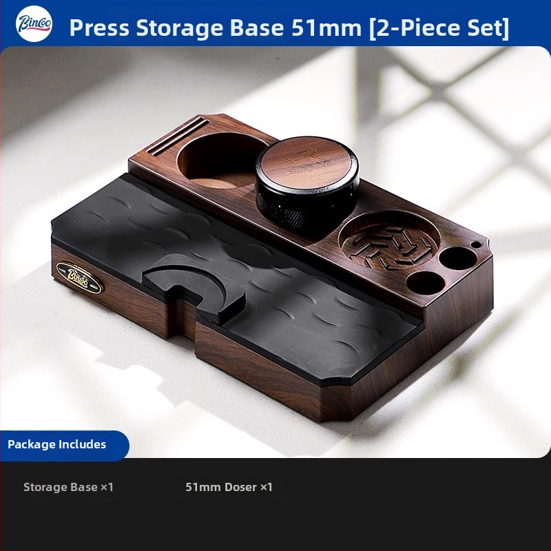 Bincoo Višenamjenska baza za prah za espresso stroj, dozator praha, tampers i skup za pohranu — plast, premium kvaliteta, za ured i dom