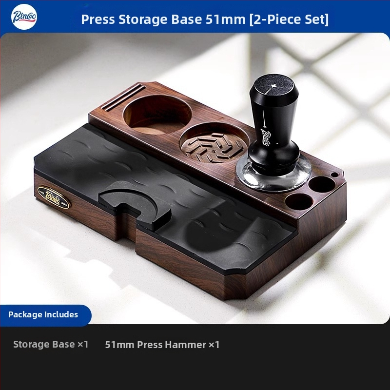 Bincoo Višenamjenska baza za prah za espresso stroj, dozator praha, tampers i skup za pohranu — plast, premium kvaliteta, za ured i dom