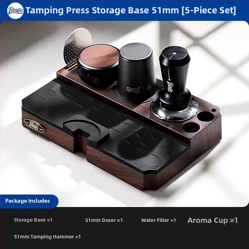 Bincoo Višenamjenska baza za prah za espresso stroj, dozator praha, tampers i skup za pohranu — plast, premium kvaliteta, za ured i dom