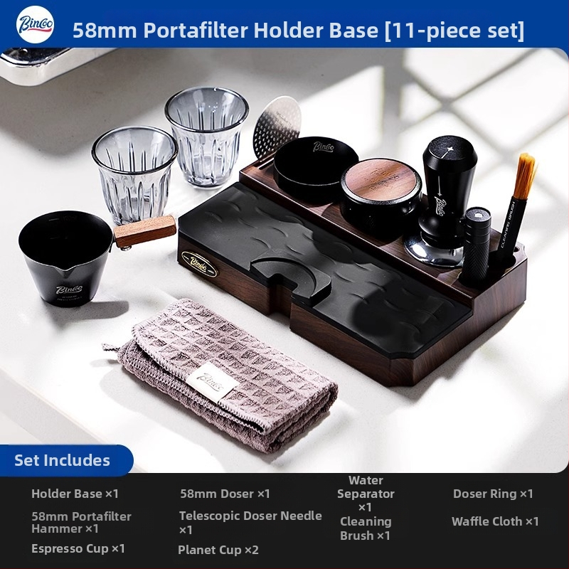 Bincoo Višenamjenska baza za prah za espresso stroj, dozator praha, tampers i skup za pohranu — plast, premium kvaliteta, za ured i dom
