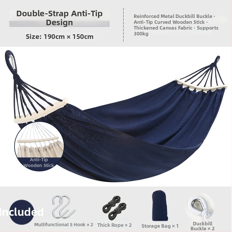 Beltéri/kültéri függőszék — kanvas felület, maximális teherbírás 300 kg, súly 1,5 kg, márka Happy travel, eredet Anhui