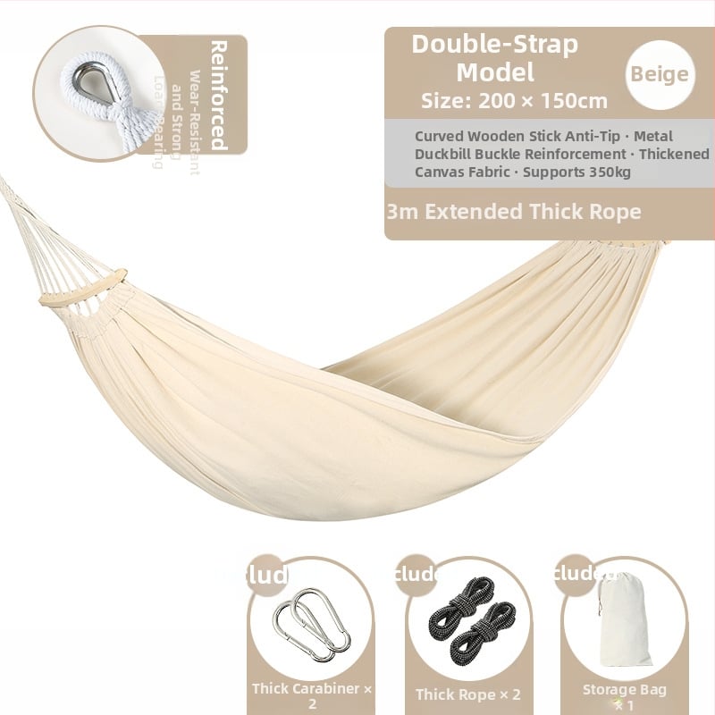 Beltéri/kültéri függőszék — kanvas felület, maximális teherbírás 300 kg, súly 1,5 kg, márka Happy travel, eredet Anhui