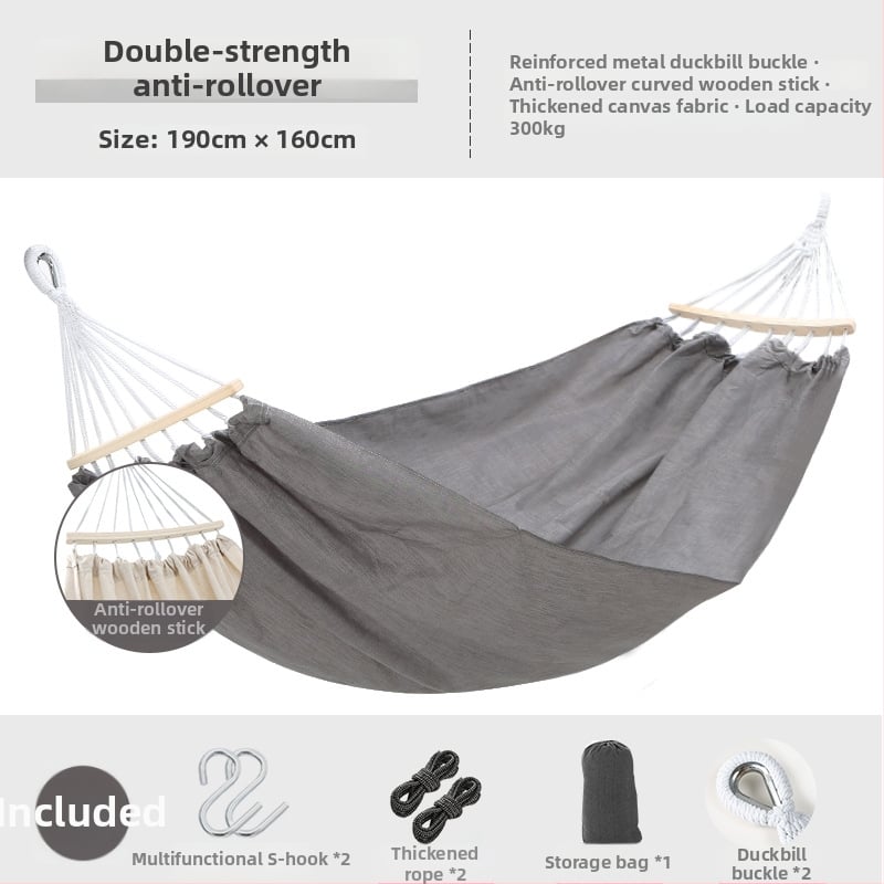 Beltéri/kültéri függőszék — kanvas felület, maximális teherbírás 300 kg, súly 1,5 kg, márka Happy travel, eredet Anhui