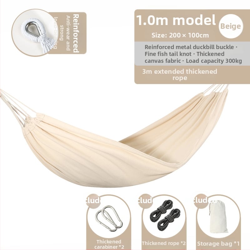 Beltéri/kültéri függőszék — kanvas felület, maximális teherbírás 300 kg, súly 1,5 kg, márka Happy travel, eredet Anhui