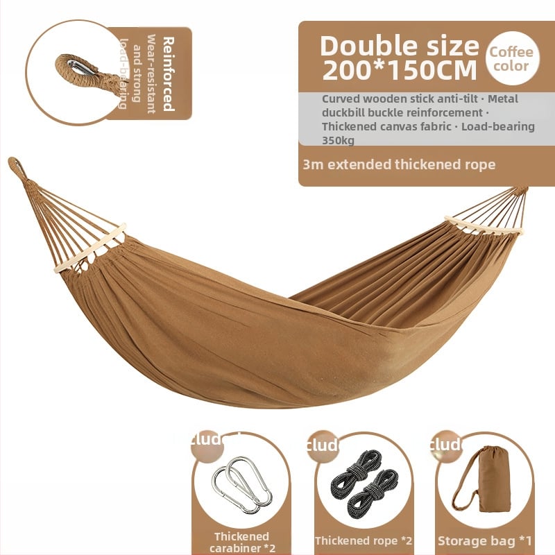 Beltéri/kültéri függőszék — kanvas felület, maximális teherbírás 300 kg, súly 1,5 kg, márka Happy travel, eredet Anhui