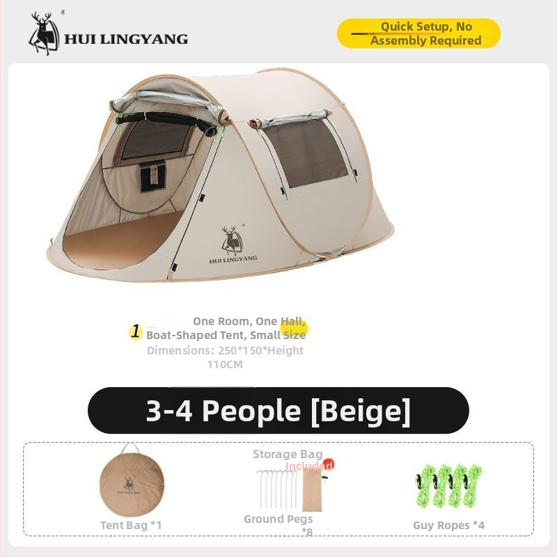 Pyramidová stan na kempovanie, jednovrstvá, ručné zostavenie, polyesterový vonkajší materiál, vodotesnosť 2000–3000 mm