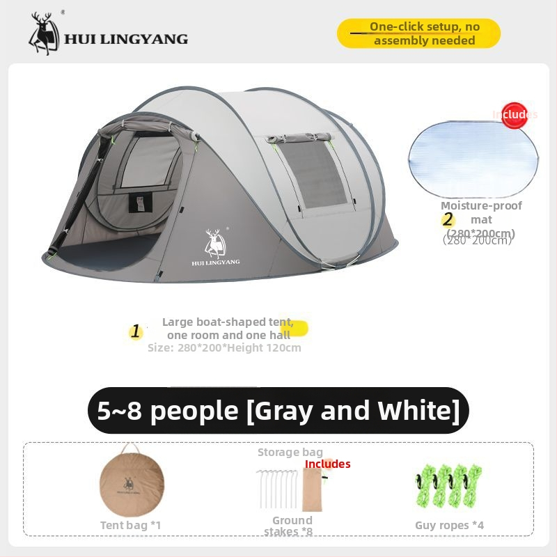 Pyramidová stan na kempovanie, jednovrstvá, ručné zostavenie, polyesterový vonkajší materiál, vodotesnosť 2000–3000 mm