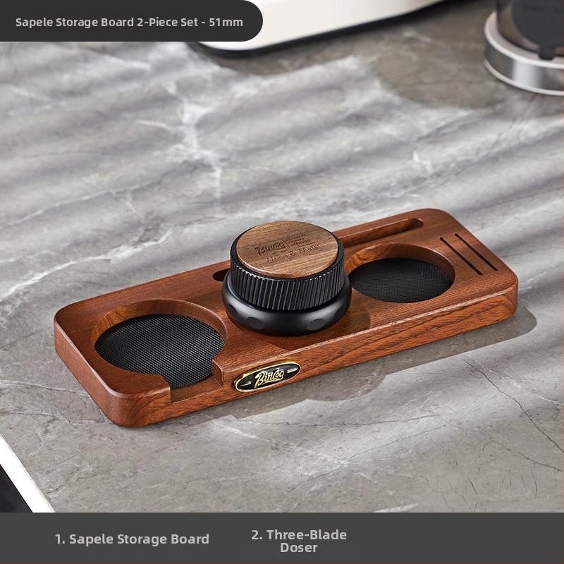 Bincoo baza za pohranu stroja za kavu s orahovim drvom i metalnim dijelovima | kod proizvoda Gykf1043 | stil: lagani luksuz retro | prikladno za ured i dom