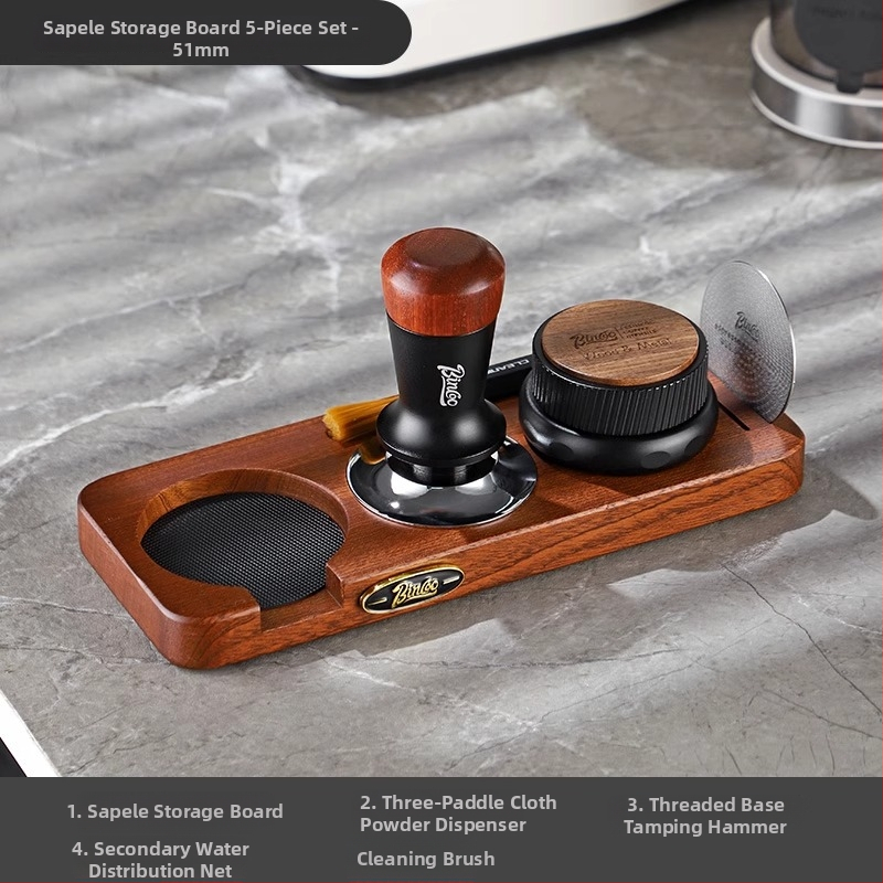 Bincoo baza za pohranu stroja za kavu s orahovim drvom i metalnim dijelovima | kod proizvoda Gykf1043 | stil: lagani luksuz retro | prikladno za ured i dom