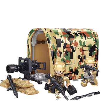 Set de blocuri militare cu mini-figuri ale trupelor speciale, ABS plastic, 50-100 bucăți, DIY