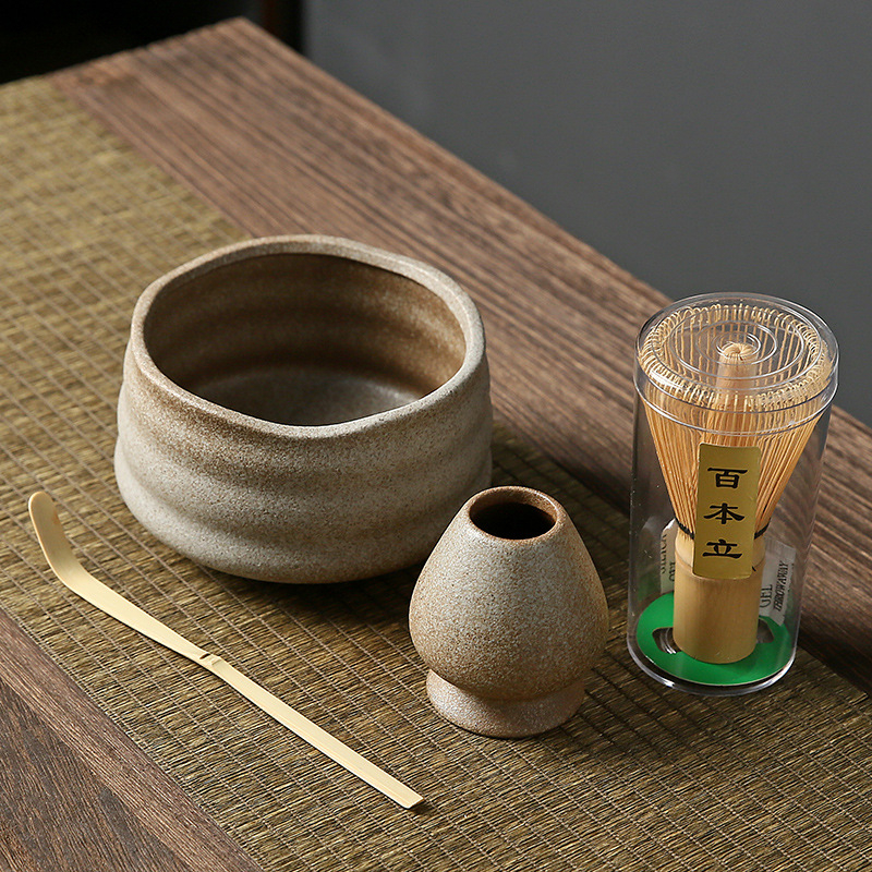 Κεραμικό σετ εργαλείων matcha, ιαπωνικού στυλ, πρώτης κατηγορίας ποιότητα, Φθινόπωρο 2023, 600 g