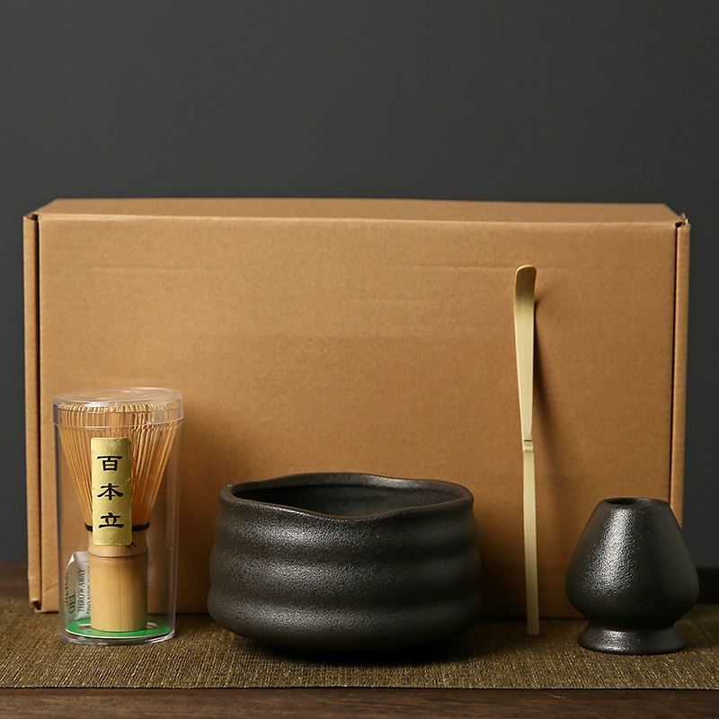 Κεραμικό σετ εργαλείων matcha, ιαπωνικού στυλ, πρώτης κατηγορίας ποιότητα, Φθινόπωρο 2023, 600 g