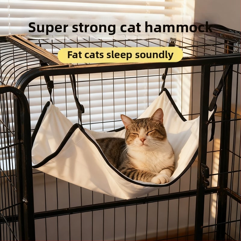 Macska függőágy - plüss belső fekhely, négy évszakos, légáteresztő és meleg, Scottish Fold, British Shorthair, Ragdoll, Birman fajtáknak