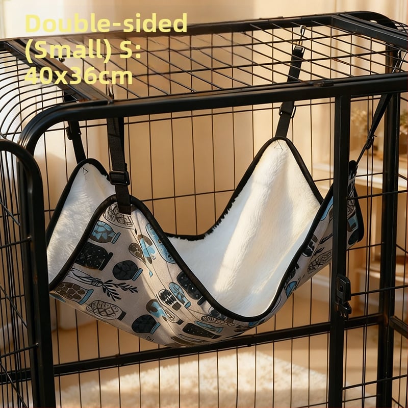 Macska függőágy - plüss belső fekhely, négy évszakos, légáteresztő és meleg, Scottish Fold, British Shorthair, Ragdoll, Birman fajtáknak