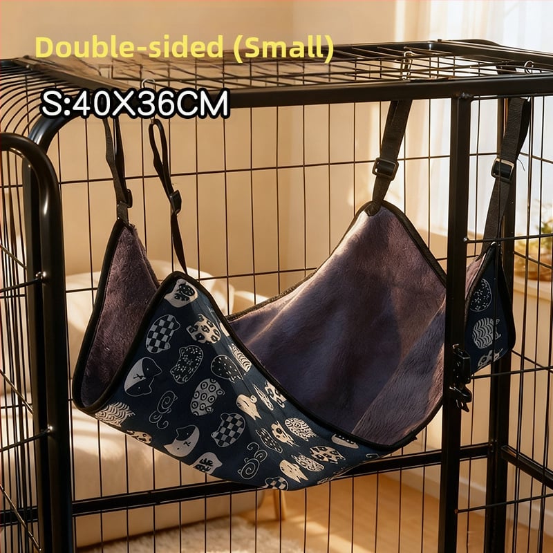 Macska függőágy - plüss belső fekhely, négy évszakos, légáteresztő és meleg, Scottish Fold, British Shorthair, Ragdoll, Birman fajtáknak